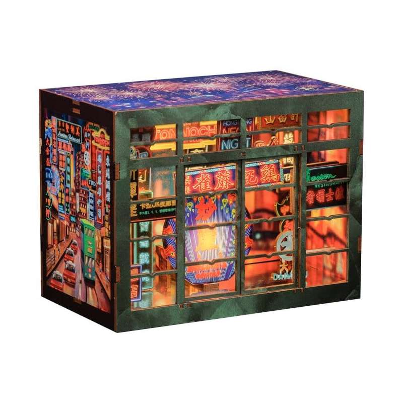 SPOTT-GR Book Nook Hong Kong Neon Light - DIY Διόραμα με Διαστάσεις 13 x 17cm