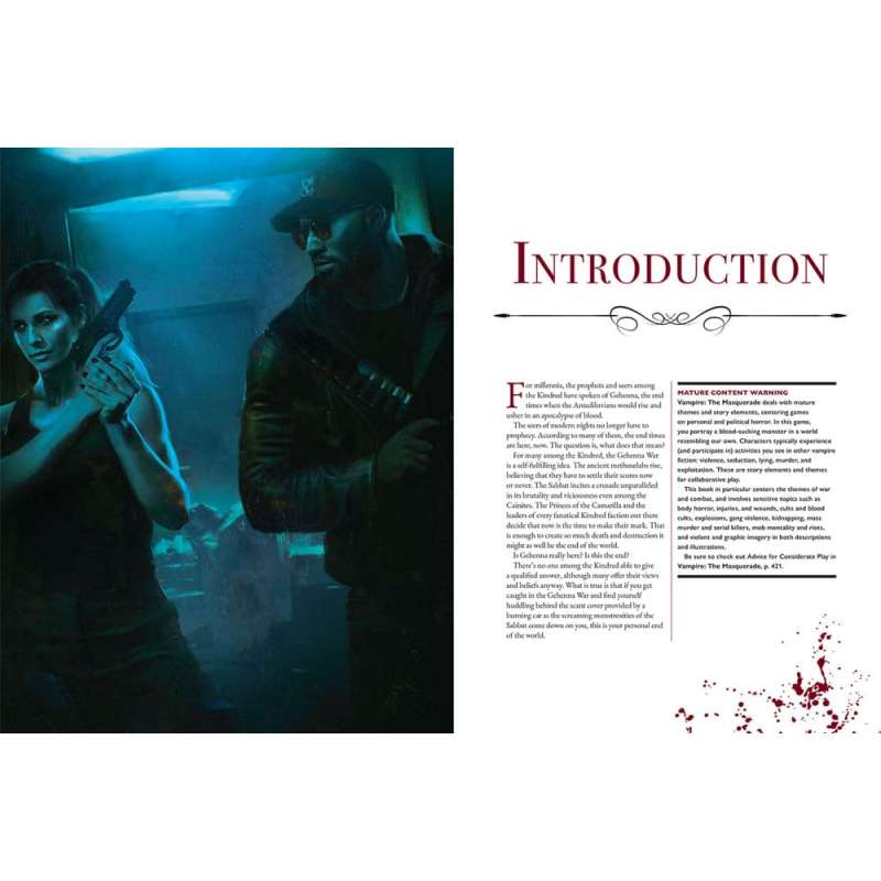 SPOTT-GR Vampire: The Masquerade 5th Edition - RPG Βιβλίο Κανόνων (Core Rulebook) Gehenna War Sourcebook (Αγγλική Έκδοση)