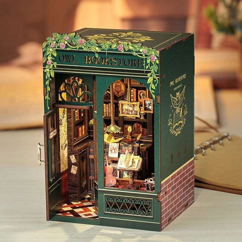 SPOTT-GR Book Nook - Κιτ Μοντελισμού Owl Bookstore με Διαστάσεις 17 x 12cm