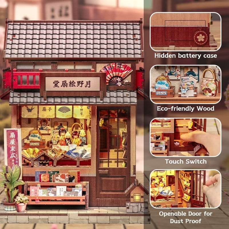 SPOTT-GR Miniature House - Κιτ Μοντελισμού Tsukino Eogi-dou με Διαστάσεις 19 x 14cm