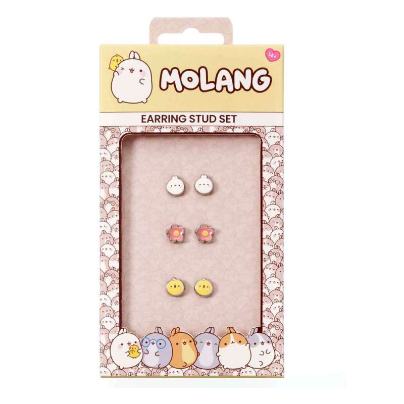 SPOTT-GR Molang Stud - Σκουλαρίκια Molang and Piu Piu (3-Pack)