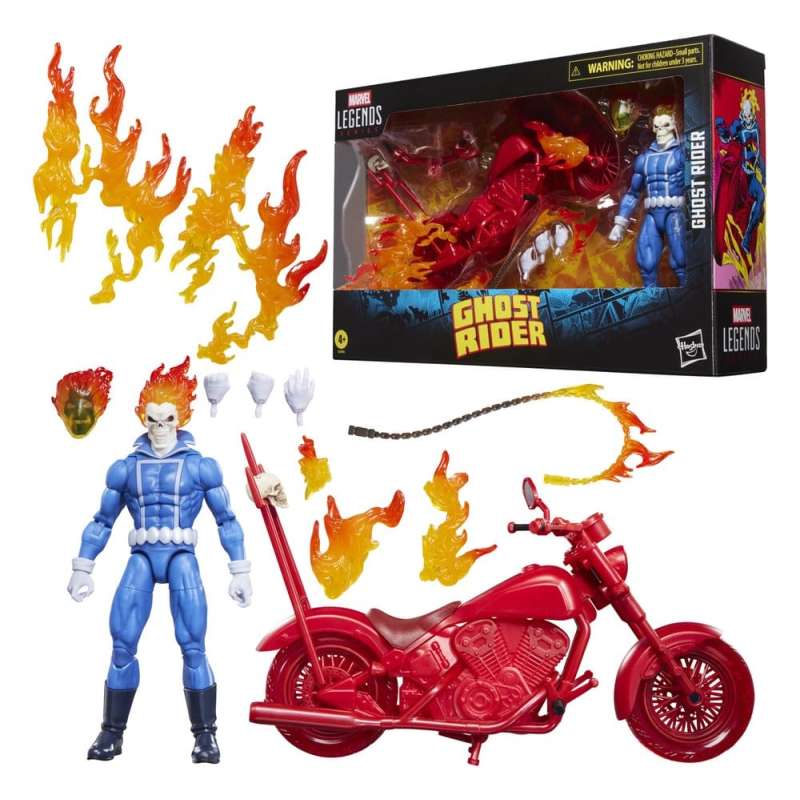 SPOTT-GR Ghost Rider Marvel Legends - Φιγούρα Δράσης Johnny Blaze with Motorcycle με Ύψος 15cm