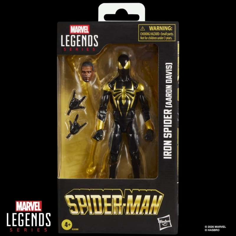 SPOTT-GR Spider-Man Marvel Legends - Φιγούρα Δράσης Iron Spider (Aaron Davis) με Ύψος 15cm