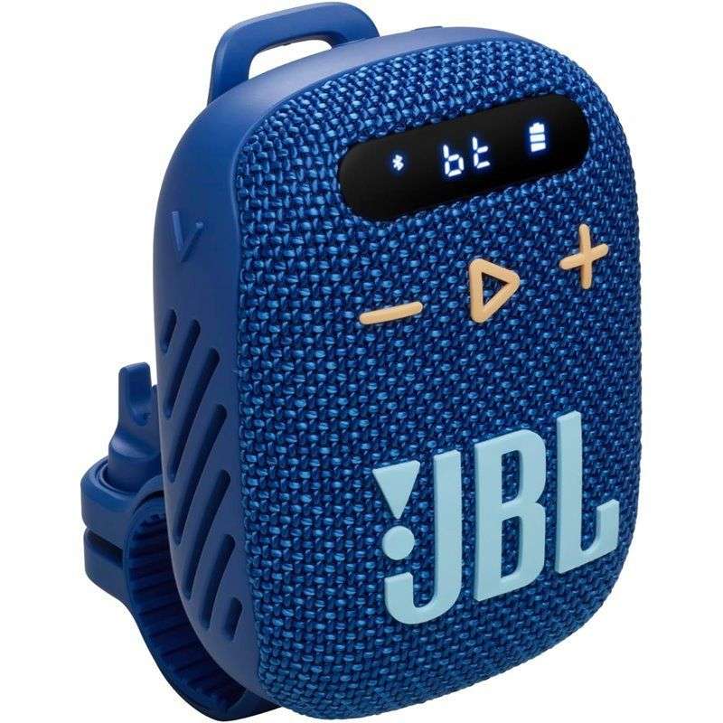 SPOTT-GR JBL Wind 3 - Ασύρματο Ηχείο Bluetooth με Βάση Τιμονιού Ποδηλάτου σε Μπλε Χρώμα