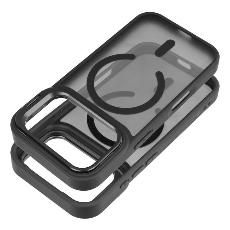 SPOTT-GR Forcell F-Protect Shadow Stand Premium - Θήκη για Apple iPhone 16 Pro με Υποστήριξη MagSafe σε Μαύρο Χρώμα