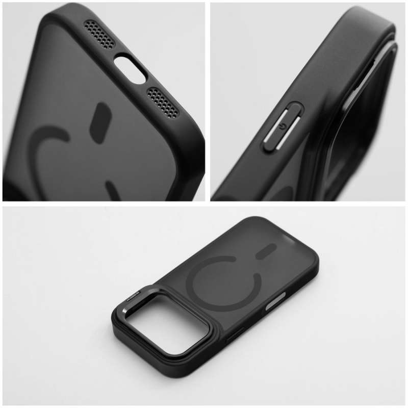 SPOTT-GR Forcell F-Protect Shadow Stand Premium - Θήκη για Apple iPhone 17 Pro Max με Υποστήριξη MagSafe σε Μαύρο Χρώμα