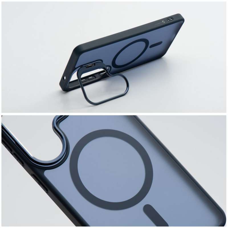 SPOTT-GR Forcell F-Protect Shadow Stand Premium - Θήκη για Samsung Galaxy A37 με Υποστήριξη MagSafe σε Μπλε Χρώμα