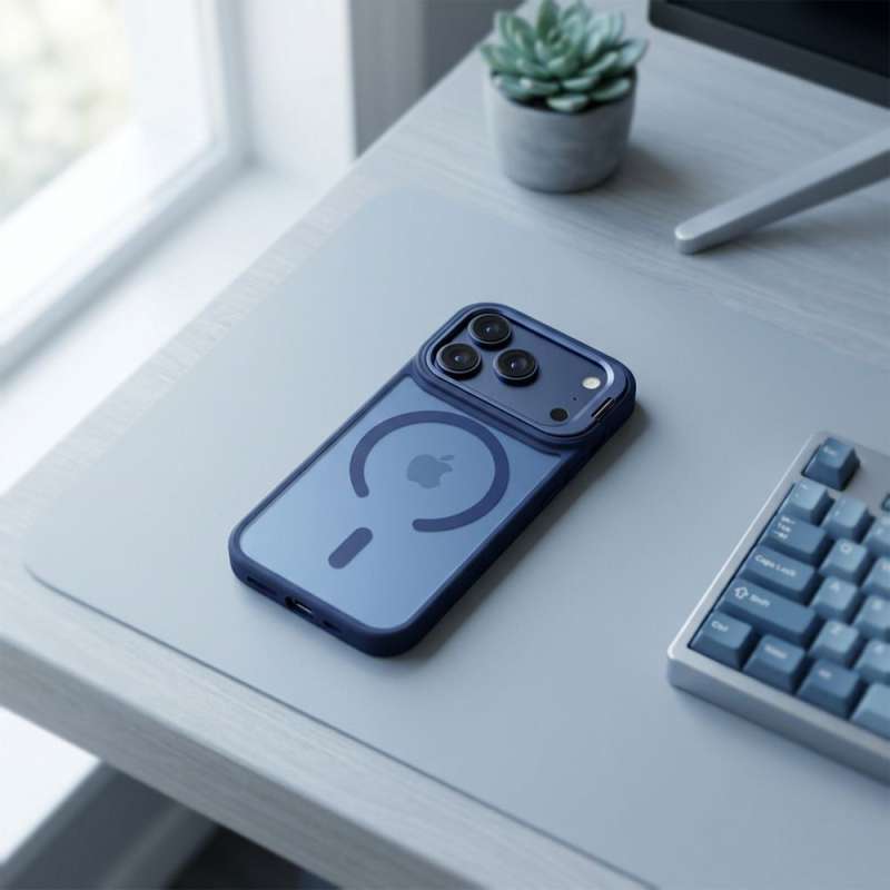 SPOTT-GR Forcell F-Protect Shadow Stand Premium - Θήκη για Apple iPhone 17 Pro Max με Υποστήριξη MagSafe σε Μπλε Χρώμα