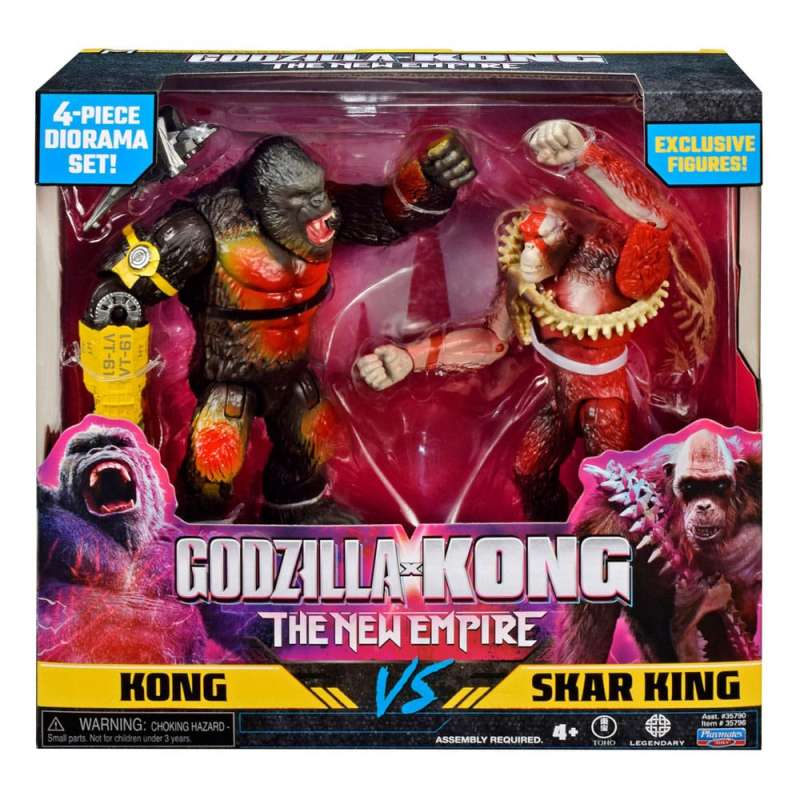 SPOTT-GR Godzilla x Kong: The New Empire - Διόραμα Kong vs Skar με Ύψος 15cm (2-Pack)