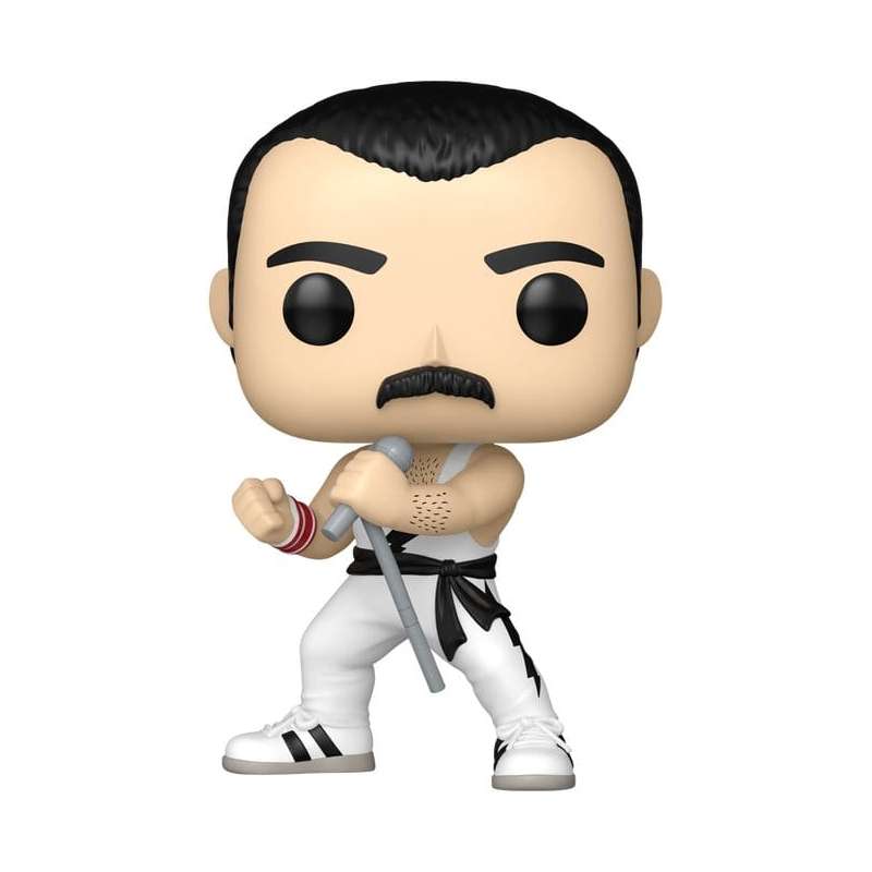 SPOTT-GR Queen POP! Rocks - Φιγούρα Βινυλίου Freddie Mercury (White Singlet) με Ύψος 9cm