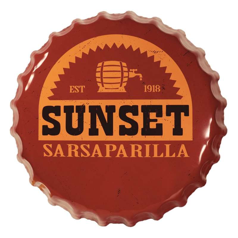 SPOTT-GR Fallout - Μεταλλικό Διακοσμητικό Τοίχου Sunset Sarsaparilla Bottle Cap