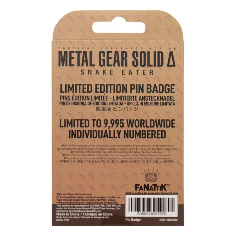 SPOTT-GR Metal Gear Solid Delta - Κονκάρδα Fox Limited Edition