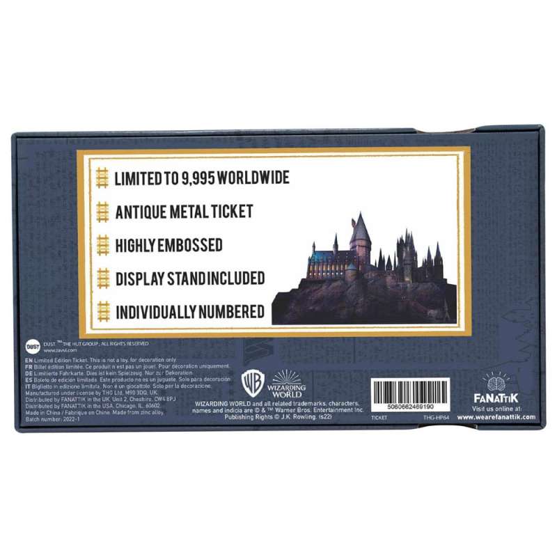 SPOTT-GR Harry Potter - Ρέπλικα Εισιτήριο 1/1 Hogwarts Train Ticket Limited Edition