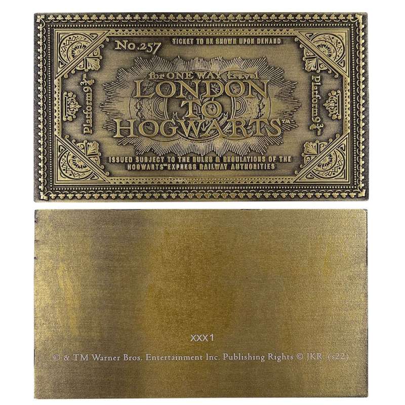 SPOTT-GR Harry Potter - Ρέπλικα Εισιτήριο 1/1 Hogwarts Train Ticket Limited Edition