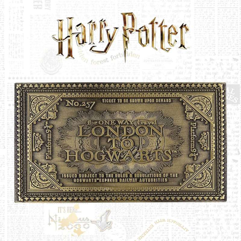 SPOTT-GR Harry Potter - Ρέπλικα Εισιτήριο 1/1 Hogwarts Train Ticket Limited Edition