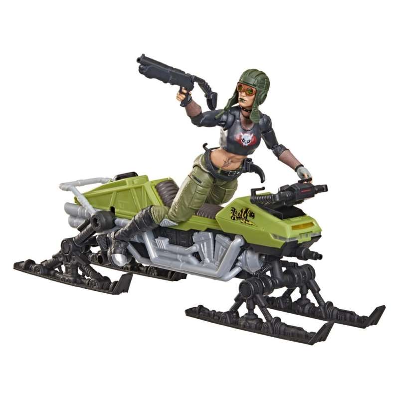 SPOTT-GR G.I. Joe Classified Series - Φιγούρα Δράσης με Όχημα Σετ #194 Zanya and Dreadnok Chameleon (Swamp Skier) με Ύψος 15cm