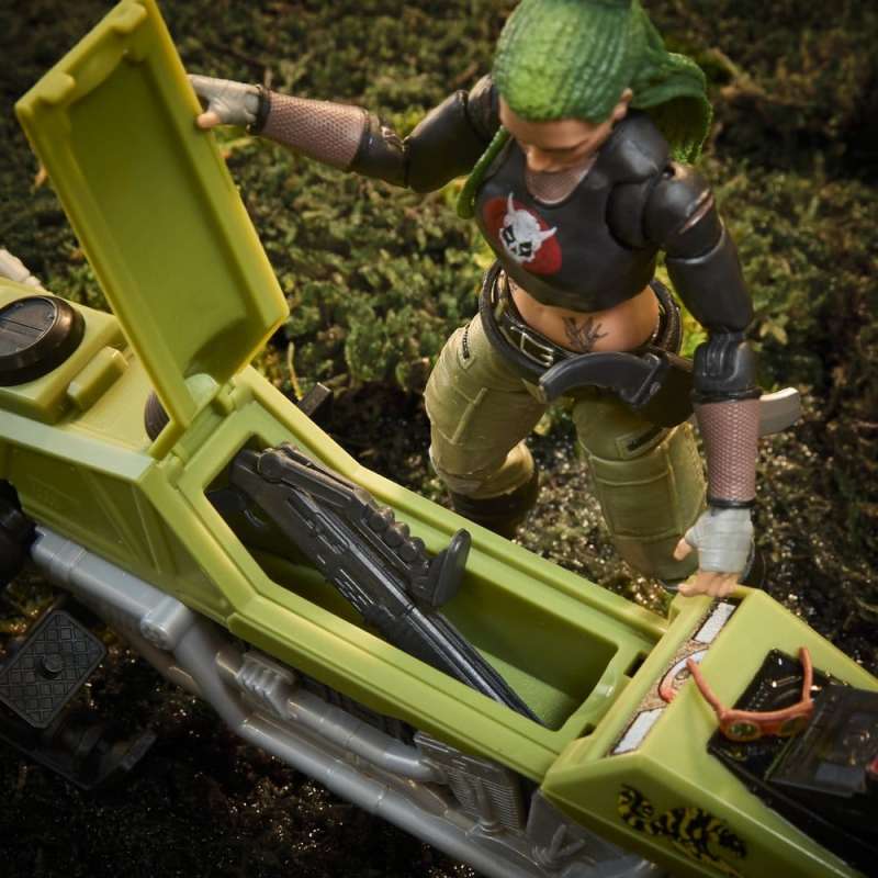 SPOTT-GR G.I. Joe Classified Series - Φιγούρα Δράσης με Όχημα Σετ #194 Zanya and Dreadnok Chameleon (Swamp Skier) με Ύψος 15cm