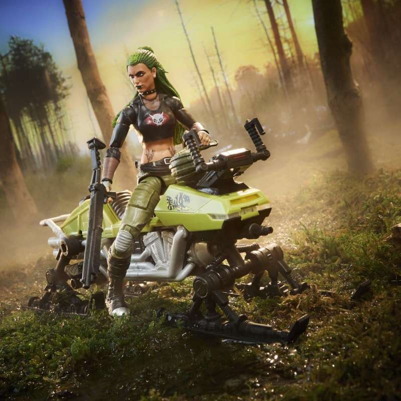 SPOTT-GR G.I. Joe Classified Series - Φιγούρα Δράσης με Όχημα Σετ #194 Zanya and Dreadnok Chameleon (Swamp Skier) με Ύψος 15cm