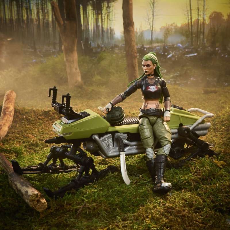 SPOTT-GR G.I. Joe Classified Series - Φιγούρα Δράσης με Όχημα Σετ #194 Zanya and Dreadnok Chameleon (Swamp Skier) με Ύψος 15cm