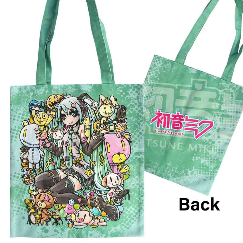 SPOTT-GR Hatsune Miku - Τσάντα Ώμου Hatsune Miku & Wild Friends σε Πράσινο Χρώμα