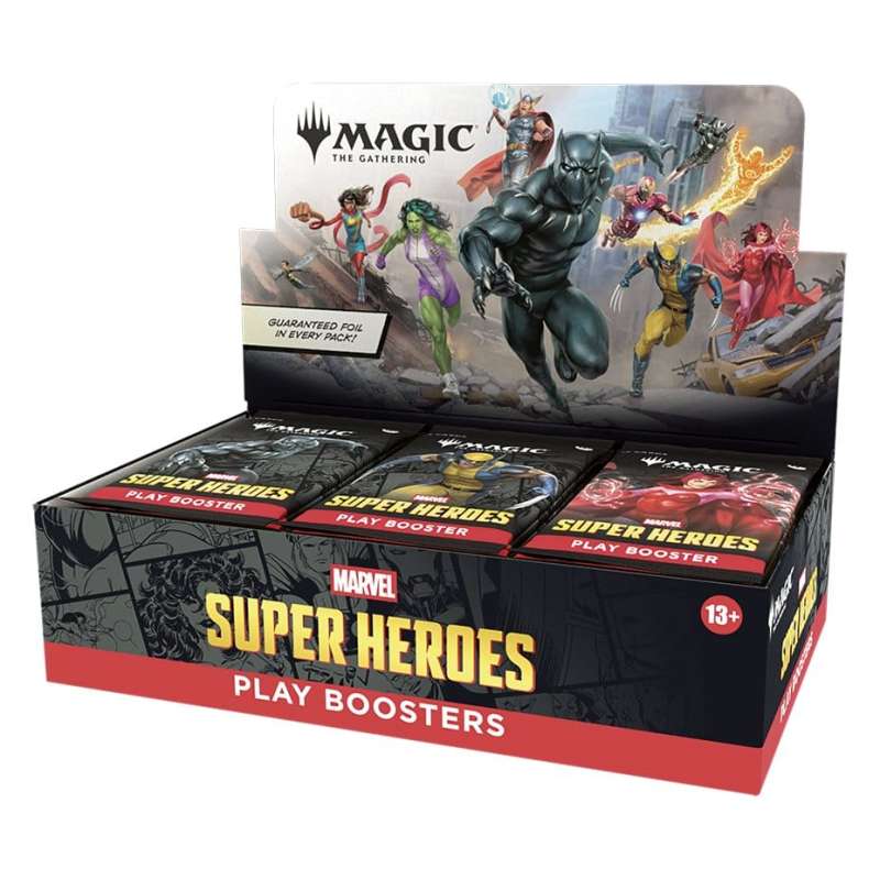 SPOTT-GR Magic the Gathering Marvel Super Heroes Play Booster Display (Σετ 30 Τεμάχια) (Αγγλική Έκδοση)