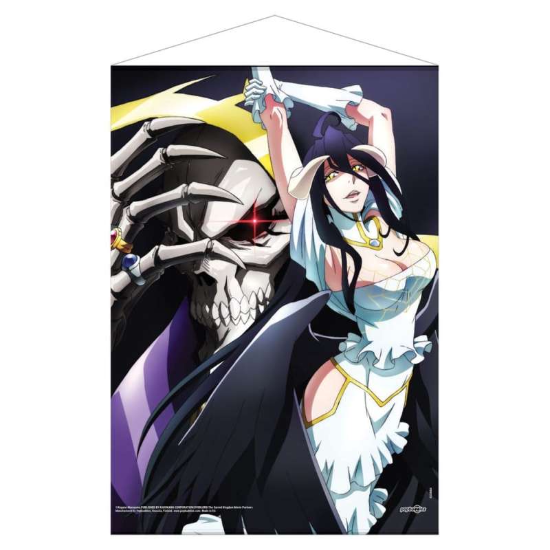 SPOTT-GR Overlord - Κρεμαστή Αφίσα Ainz Ooal Gown & Albedo 50 x 70cm