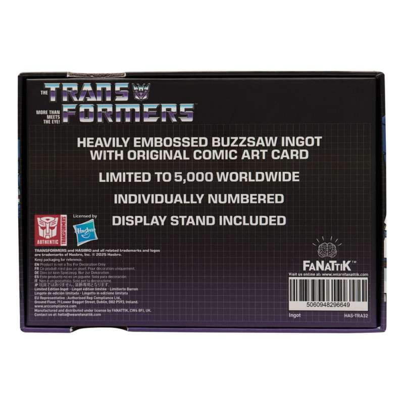 SPOTT-GR Transformers - Ρέπλικα Soundwave Cassette Limited Edition