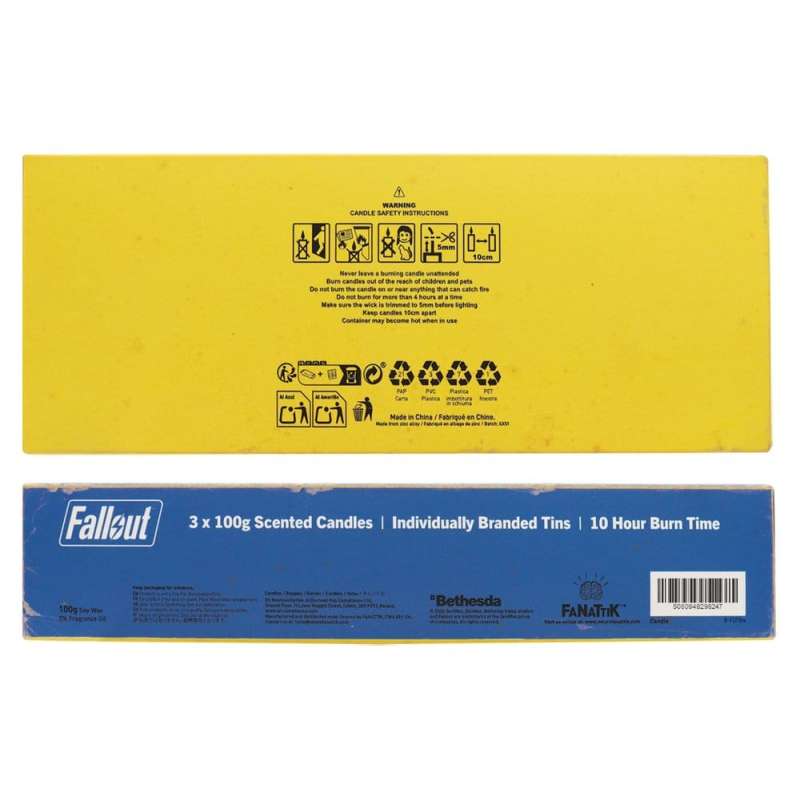 SPOTT-GR Fallout - Διακοσμητικά Κεριά Vault Dweller's με Ύψος 6cm (3-Pack)
