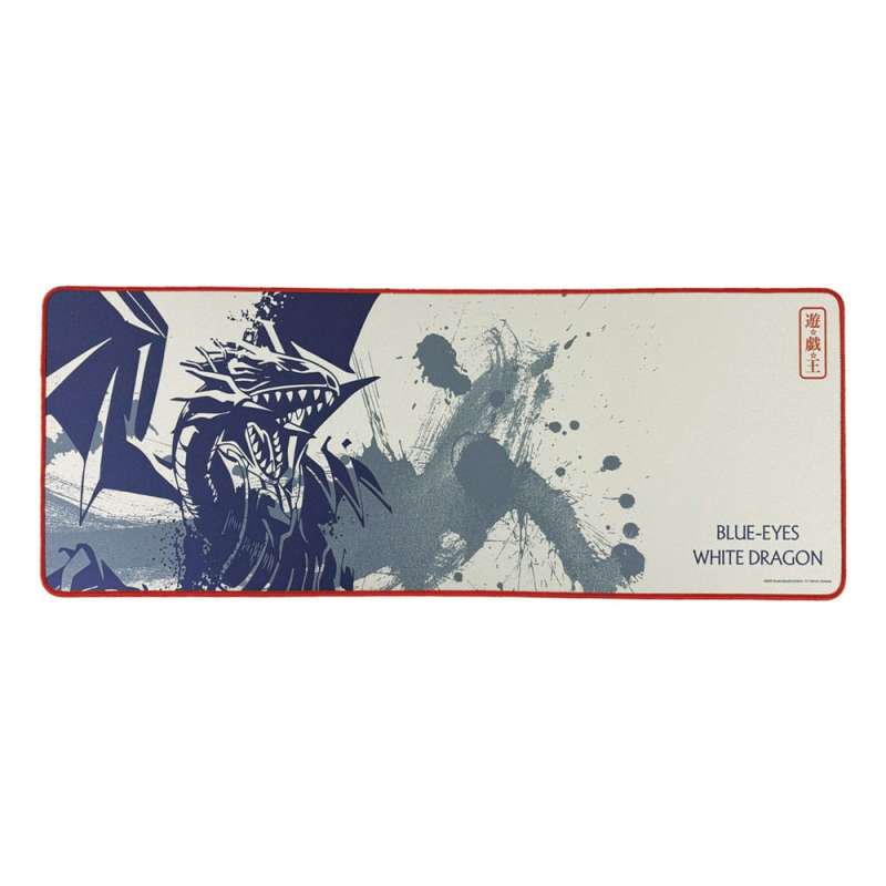 SPOTT-GR Yu-Gi-Oh! - Mouse Pad Blue-Eyes White Dragon με Διάσταση 800 x 300mm Σετ με Σουβέρ σε Μπεζ Χρώμα