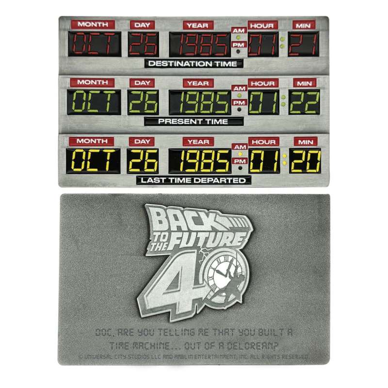 SPOTT-GR Back To The Future - Ρέπλικα 40th Anniversary Time Circuits Limited Edition