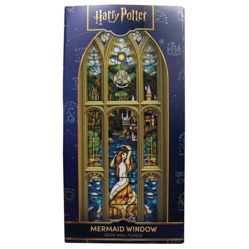 SPOTT-GR Harry Potter Resin Plaque Mermaid Stained Glass Window