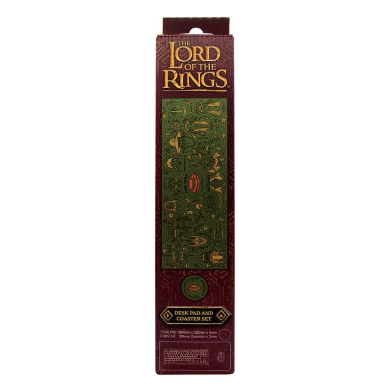 SPOTT-GR Lord of the Rings - Mouse Pad Διαστάσεων 800 x 300 Σετ με Σουβερ σε Πράσινο Χρώμα