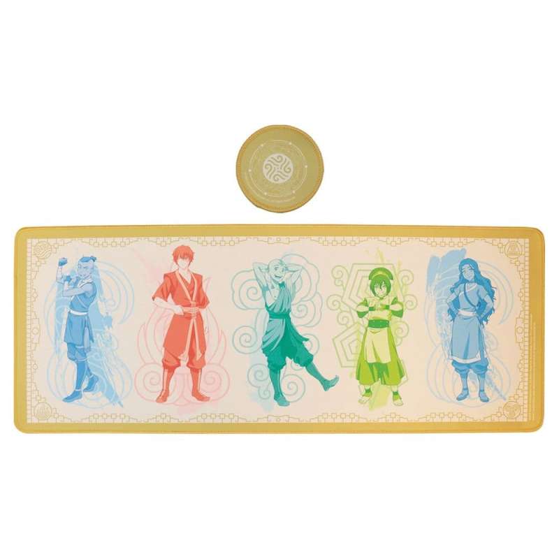 SPOTT-GR Avatar: The Last Airbender - Mouse Pad Elements με Διαστάσεις 800 x 300mm και Σουβέρ Σετ σε Πορτοκαλί Χρώμα