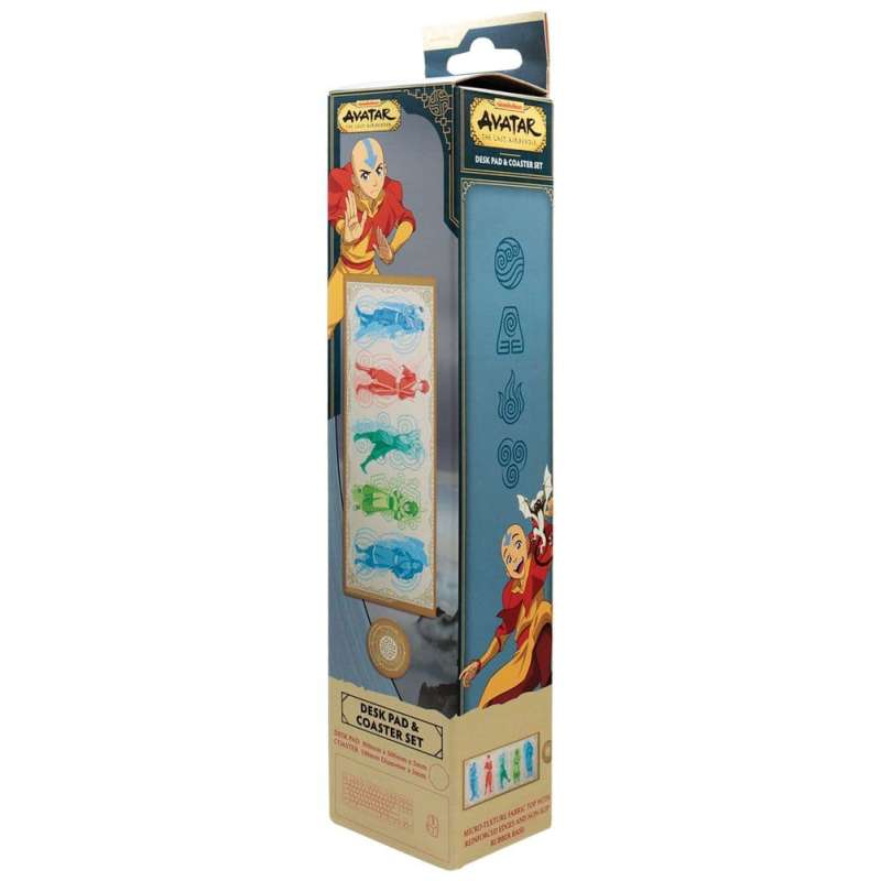 SPOTT-GR Avatar: The Last Airbender - Mouse Pad Elements με Διαστάσεις 800 x 300mm και Σουβέρ Σετ σε Πορτοκαλί Χρώμα