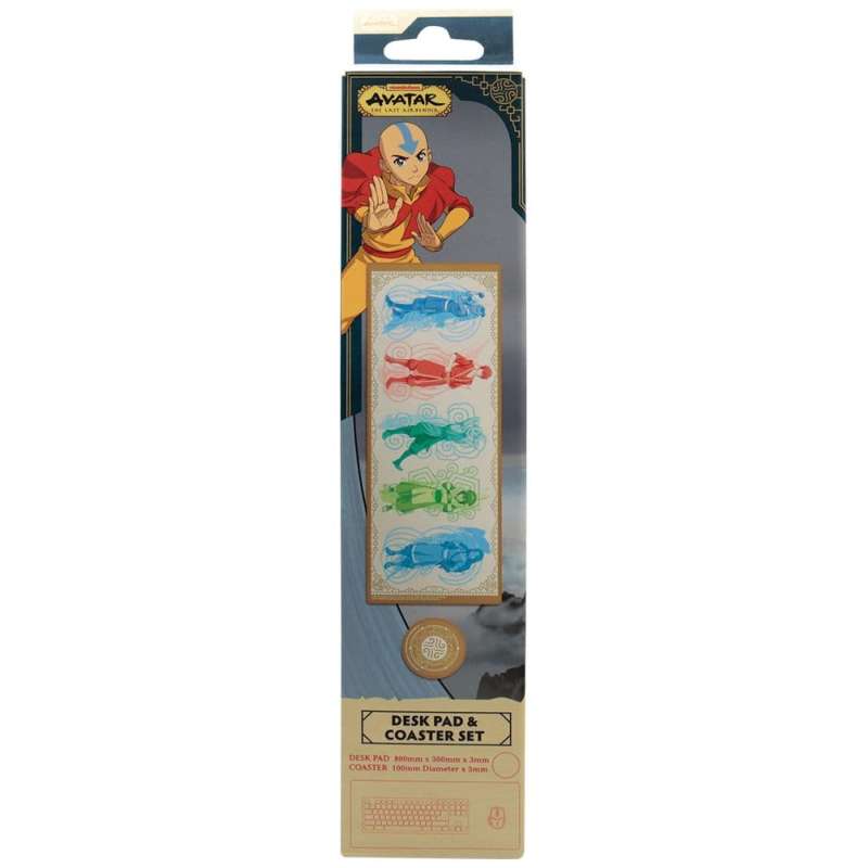 SPOTT-GR Avatar: The Last Airbender - Mouse Pad Elements με Διαστάσεις 800 x 300mm και Σουβέρ Σετ σε Πορτοκαλί Χρώμα