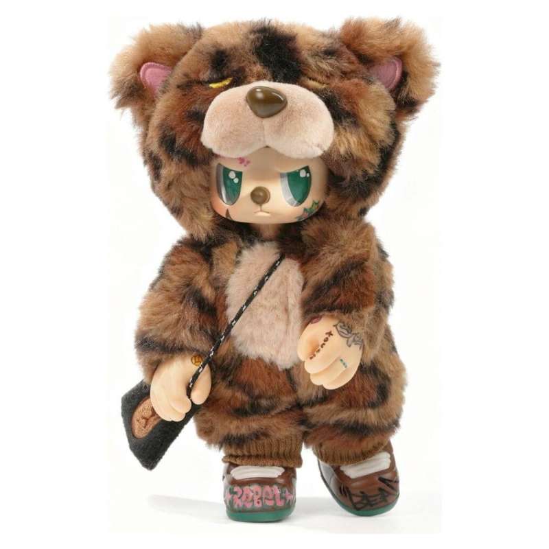 SPOTT-GR Rebel Bears Plush - Φιγούρες Δράσης Blind Box Movable Series Display με Ύψος 18cm (Σετ 6 Τεμάχια)