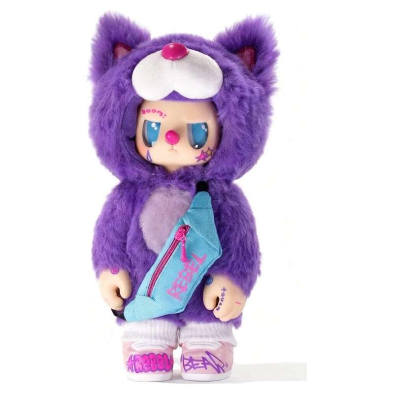 SPOTT-GR Rebel Bears Plush - Φιγούρες Δράσης Blind Box Movable Series Display με Ύψος 18cm (Σετ 6 Τεμάχια)