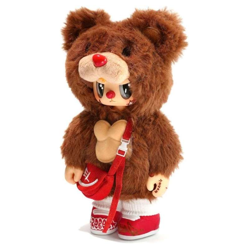 SPOTT-GR Rebel Bears Plush - Φιγούρες Δράσης Blind Box Movable Series Display με Ύψος 18cm (Σετ 6 Τεμάχια)