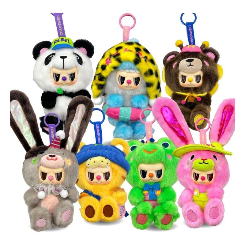 SPOTT-GR Rebel Bears Vinyl - Λούτρινα Blind Box Sweet Zoo Display με Ύψος 10cm (Σετ 6 Τεμάχια)