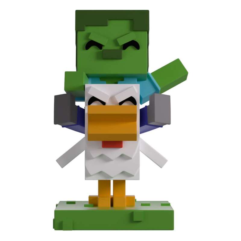 SPOTT-GR Minecraft - Φιγούρα Βινυλίου Chicken Jockey με Ύψος 12cm