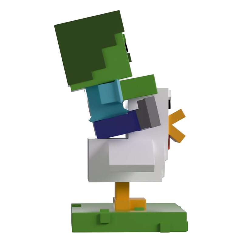 SPOTT-GR Minecraft - Φιγούρα Βινυλίου Chicken Jockey με Ύψος 12cm
