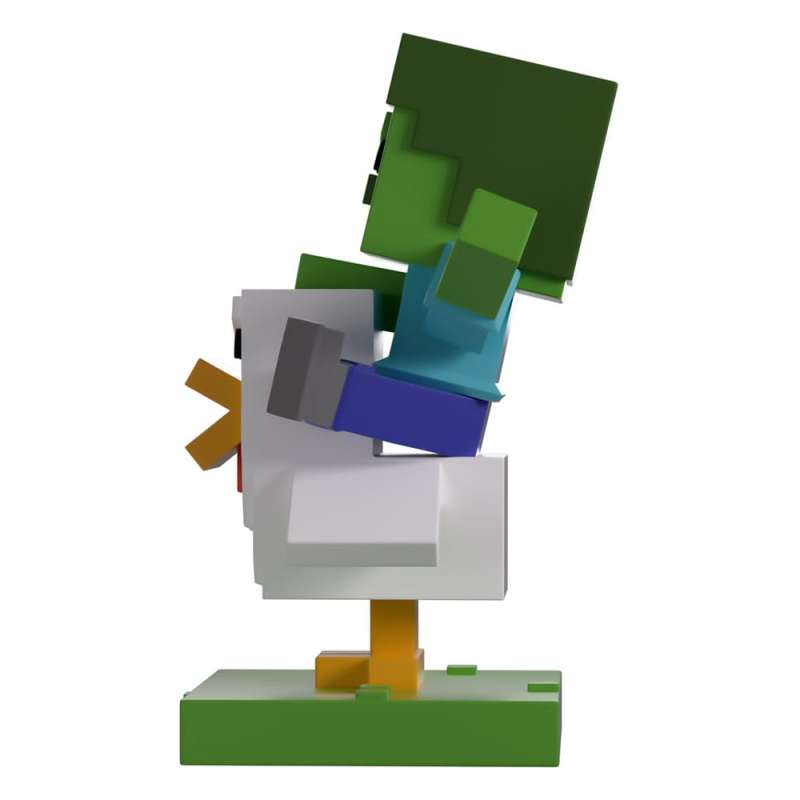 SPOTT-GR Minecraft - Φιγούρα Βινυλίου Chicken Jockey με Ύψος 12cm