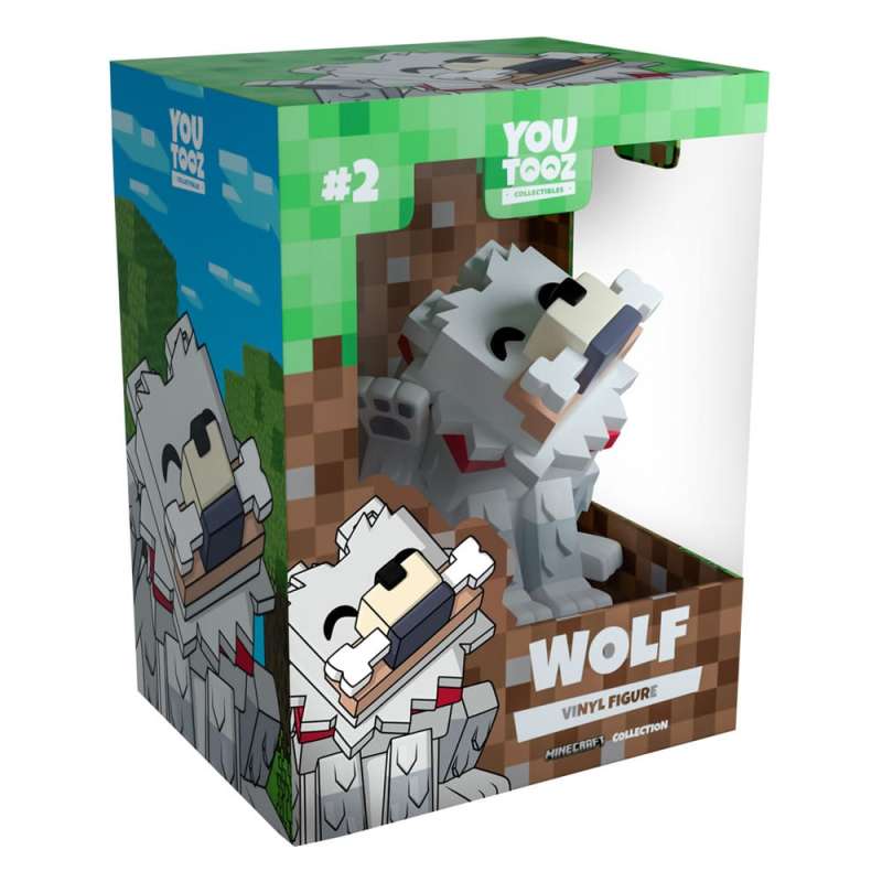 SPOTT-GR Minecraft - Φιγούρα Βινυλίου Haunted Wolf με Ύψος 10cm
