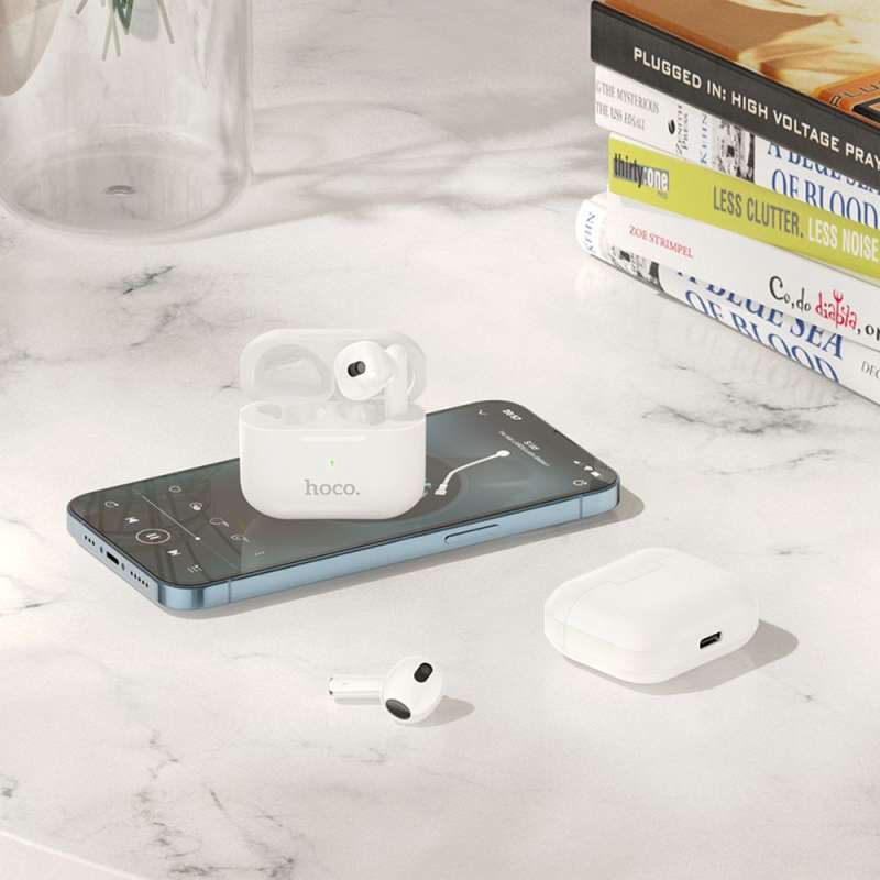 SPOTT-GR Hoco EW30 Intelligent - Ασύρματα In-Ear Ακουστικά σε Άσπρο Χρώμα