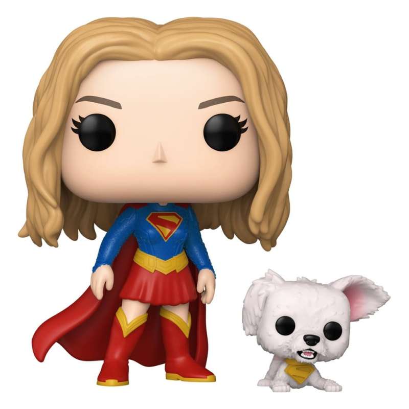 SPOTT-GR Supergirl (2026) POP! Heroes - Φιγούρα Βινυλίου Supergirl with Puppy Krypto με Ύψος 9cm