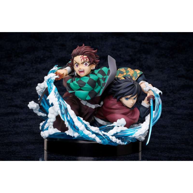SPOTT-GR Demon Slayer: Kimetsu no Yaiba - Φιγούρα PVC Tanjiro & Giyuu Μεγέθους 13cm