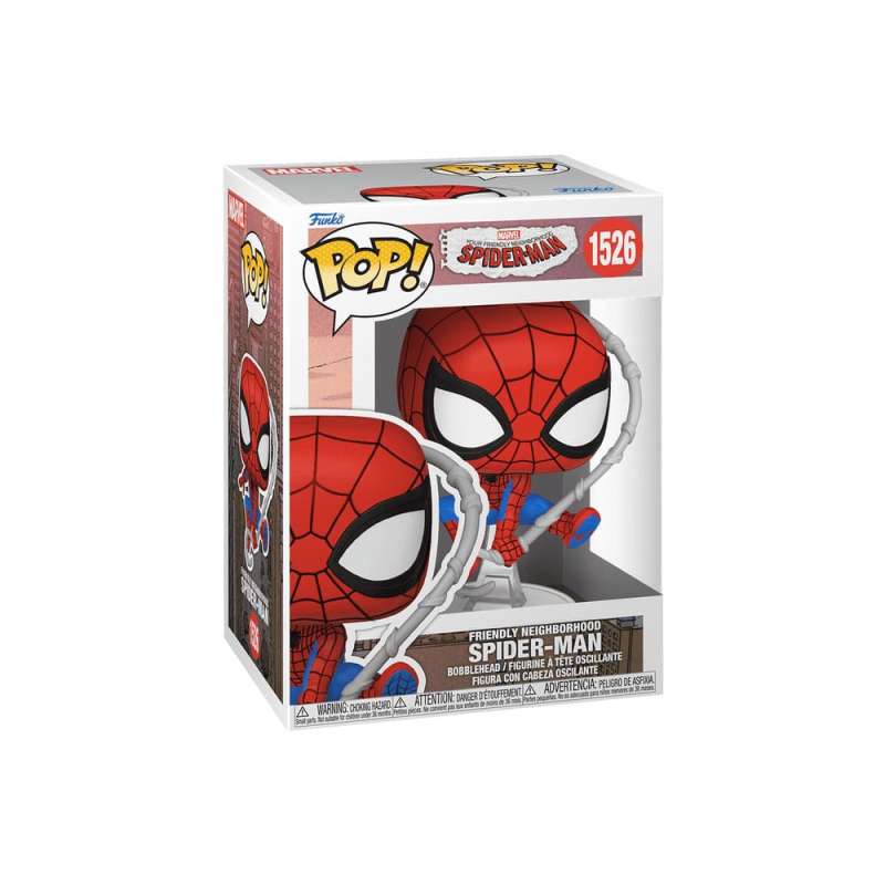 SPOTT-GR Friendly Neighborhood Spider-Man POP! - Φιγούρα Βινυλίου Spider-Man (Final Suit) Μεγέθους 9cm