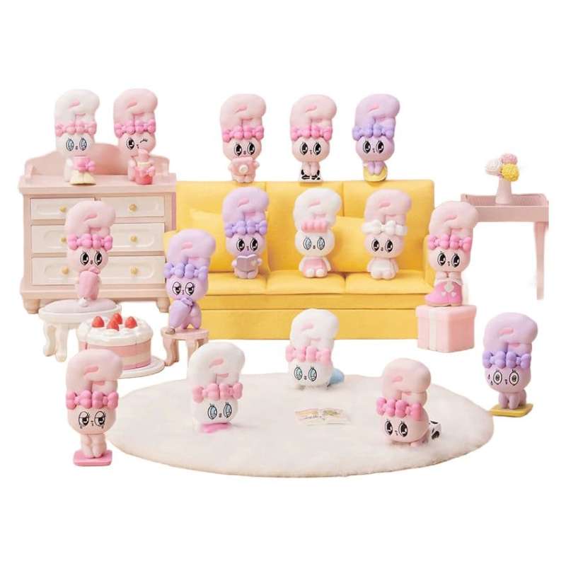 SPOTT-GR Esther Bunny Blind Box - Μίνι Φιγούρες Little Vlog Bunny Face Series Μεγέθους 6cm Display (Σετ 6 Τεμάχια)