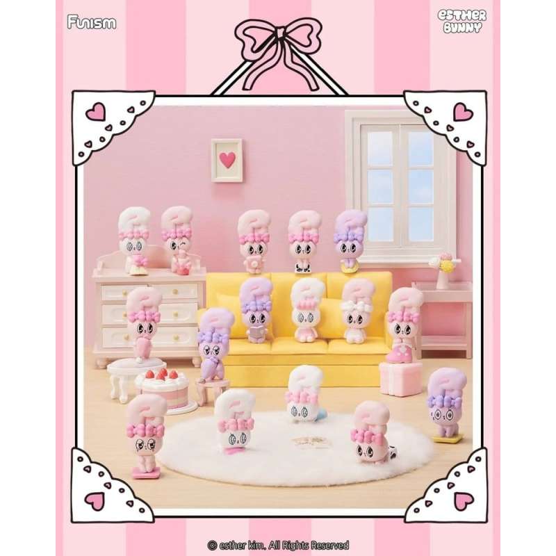 SPOTT-GR Esther Bunny Blind Box - Μίνι Φιγούρες Little Vlog Bunny Face Series Μεγέθους 6cm Display (Σετ 6 Τεμάχια)