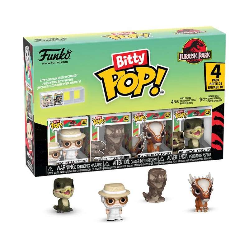 SPOTT-GR Jurassic Park Bitty POP! - Φιγούρες Βινυλίου 4-Pack Series 2 Μεγέθους 2.5cm